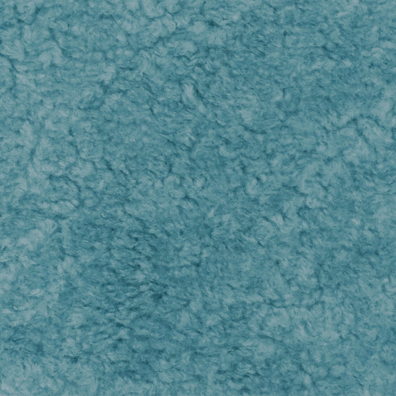 Teal Blue Famous Designer Acrylic Blend Cozy Sherpa Fleece Knit Fabric By the Yard